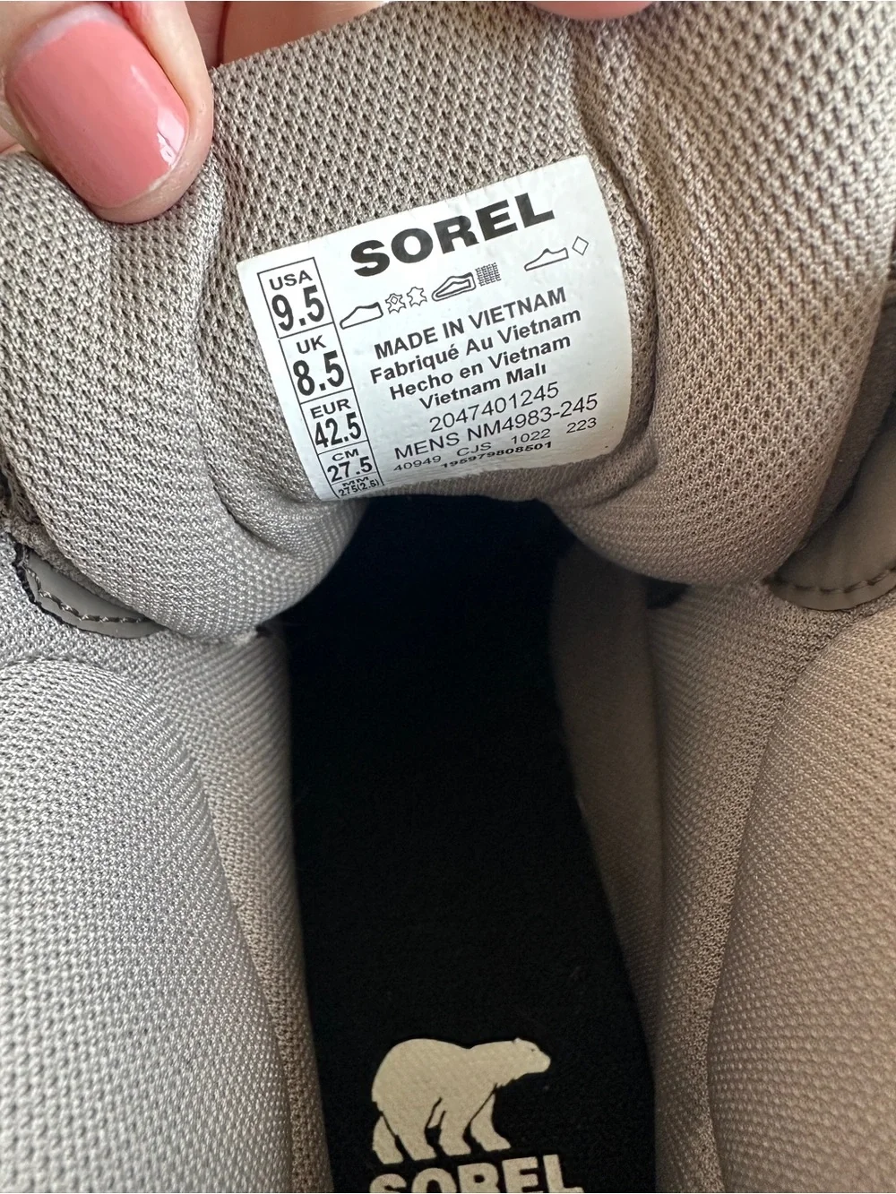 Sorel Men’s Waterproof Boots size 9.5